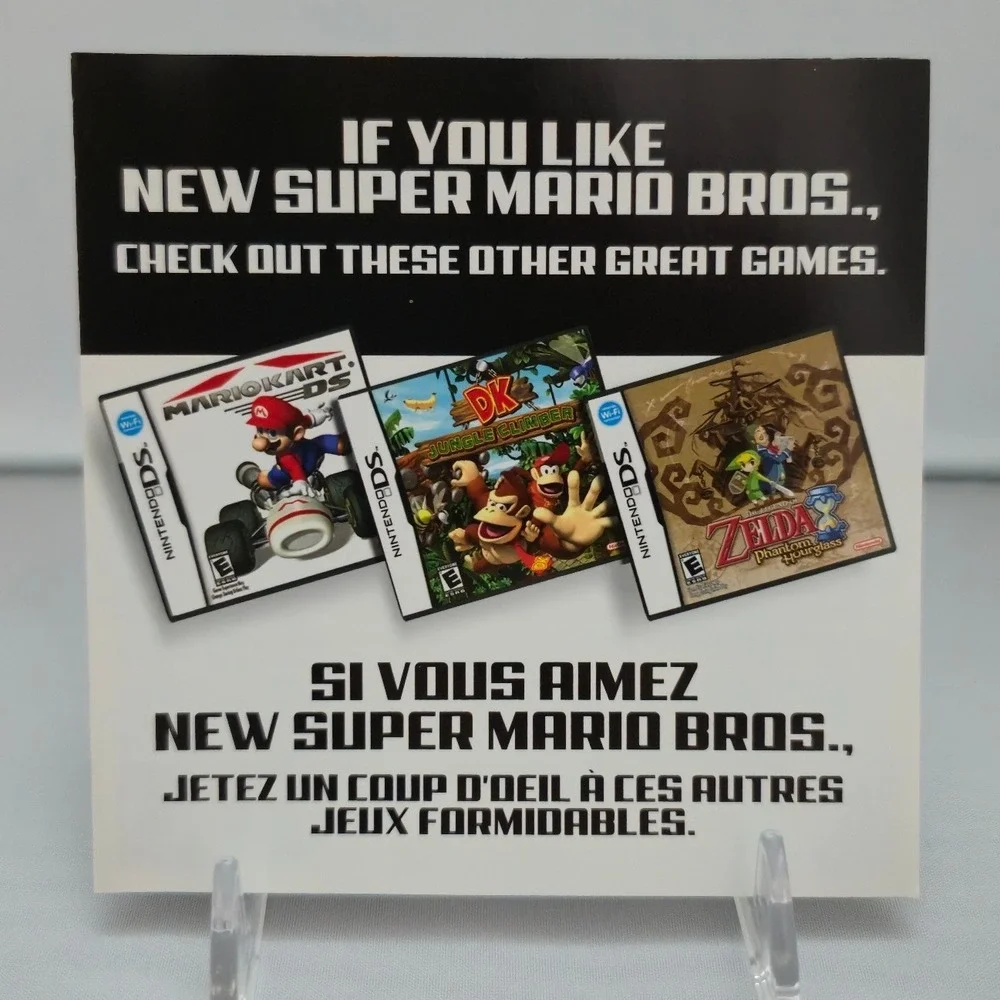New Super Mario Bros‎ - Nintendo DS - Authentic Complete CIB Tested Very Clean